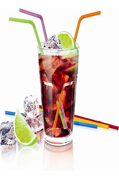 TESCOMA ماصات شرب ماي درينك - 40 قطعة، ألوان متنوعة، 29.3 × 9 × 1.6 سم