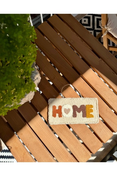 TKhome Punch Home Yazılı Duvar Kapı Dekorasyonu Balkon Salon Dekorasyonu