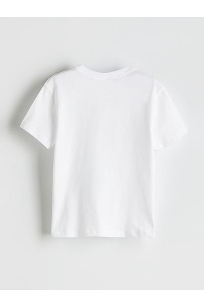 LC Waikiki Αγόρι μπλουζάκι με στάμπα Dinosaur Crew Neck