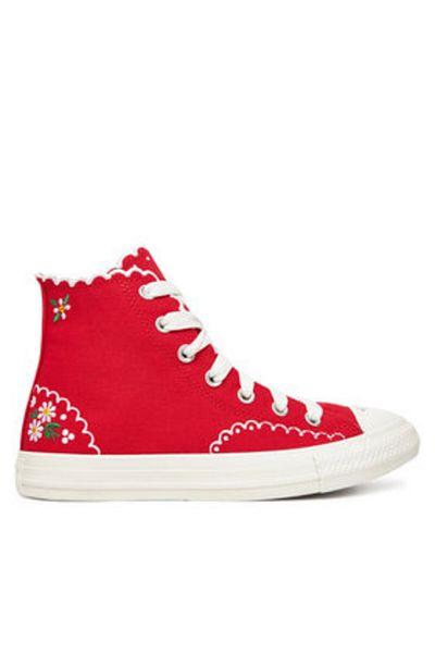 converse Women's Sneakers red CONVERSE-A13518C 600 RED/GREEN/WHITE