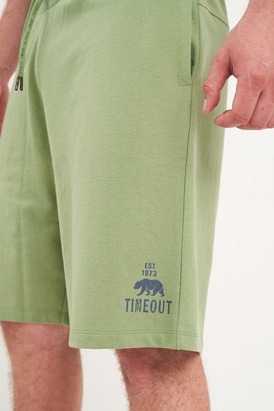 Timeout Men's sports Bermuda shorts with logo print