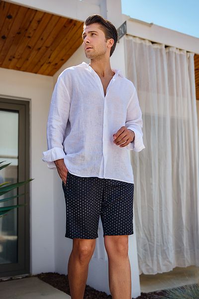 Remsa Mayo Κοντό ανδρικό μαγιό Sea Pool Monogram Rks-010 Μαύρο