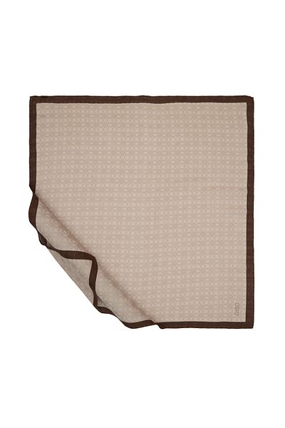 ipekevi Φουλάρι με μονόγραμμα Four Seasons Mink Border