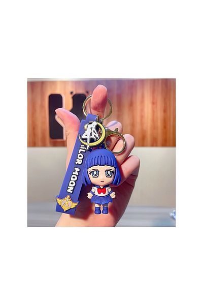 FG KONNİCHİWA سلسلة مفاتيح وحقيبة إكسسوار لشخصية الرسوم المتحركة Sailor Moon Moon Warrior