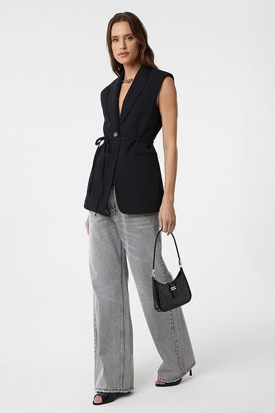 Antioch Black Belted Women's Vest