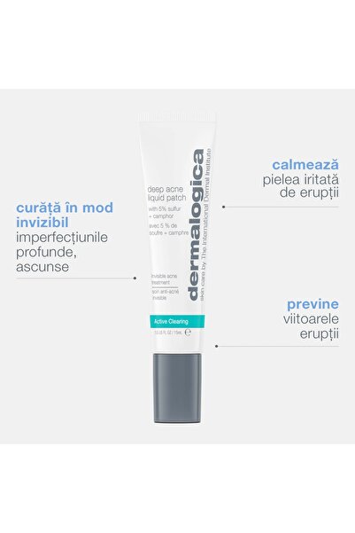 Dermalogica , Deep Acne Liquid Patch, Sulfur, Anti-Acnee, Local Treatment Lotion, For Acne ...