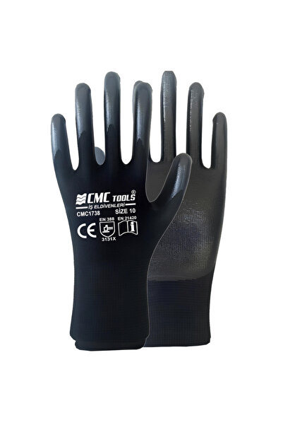 CMC 1/2 قفاز أسود - أسود 1738 (12 قطعة)