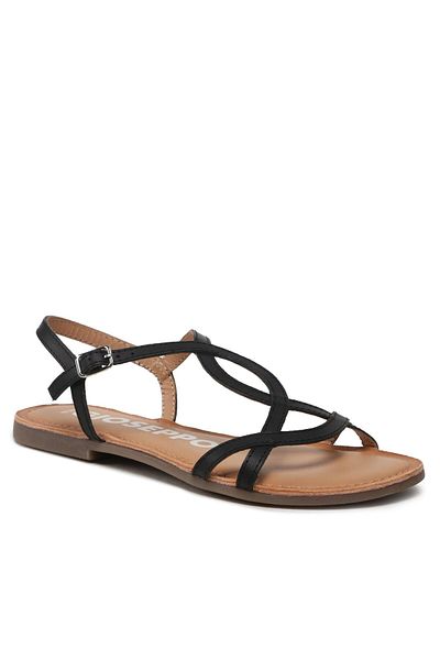 Gioseppo Sandale damă negre GIOSEPPO-69113-P LAMIM NERO