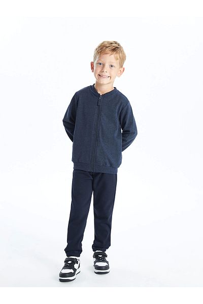 LC Waikiki LCW Kids Indigo Basic Boys Sweatshirt с цип