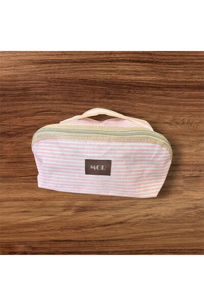 Tois Baby Multi-Purpose Makeup Bag with Handle and Large Compartment Travel Type Cosmetic Organizer