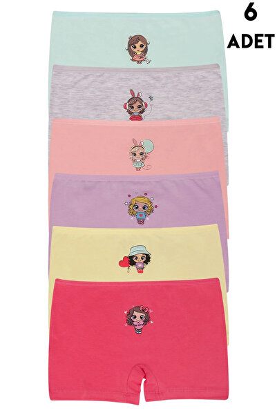 CUBBUX βαμβακερό Μπόξερ για κορίτσια (89500) 6 τμχ