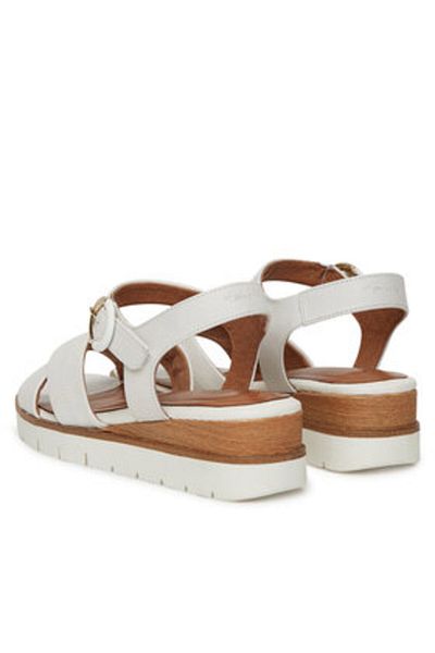 Tamaris Women's Sandals white TAMARIS-1-28202-42 117 WHITE LEATHER