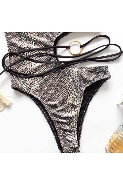 FashionForYou Florence One-piece Swimsuit, Silver