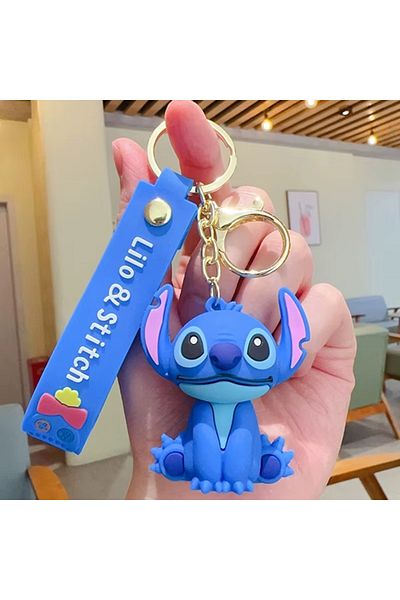 FG KONNİCHİWA 3D Luxury Boy Anime Disney Stitch Silicone Keychain & Bag Accessory