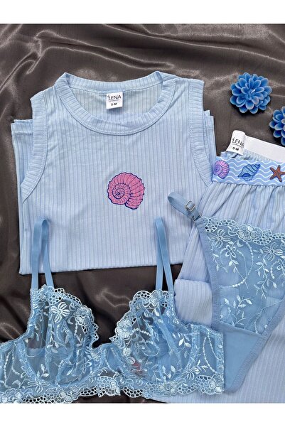 Lena Homewears Set pijamale Miray cu bretele pentru femei cu lenjerie de corp