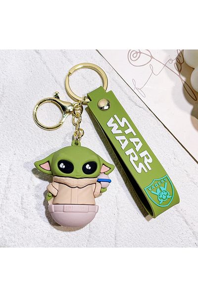 FG KONNİCHİWA Star Wars Set Yoda Cute Anime Figure Keychain Birthday Gifts Children's Ornament Toys
