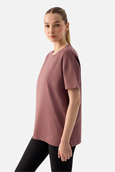 Superstacy Tricou Elora Rahat Fit Oversize Dark Rose