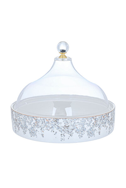 Generic تاريخ بورسلين معرض السيف، 22 × 22 × 5 سم - أبيض