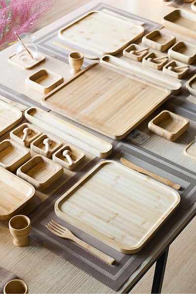 Perotti Rumeli Bamboo 67 Piece Breakfast Set for 6 People