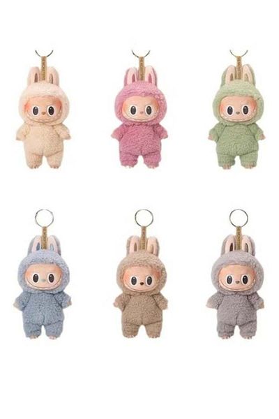 Toybox Labubu Monsters 1st Generation 1pcs Exciting Macaron Series Collectible Toy Art 17cm Plush Dolls Toy