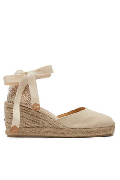Castaner Espadrile de damă albe CASTANER-020964-203 IVORY