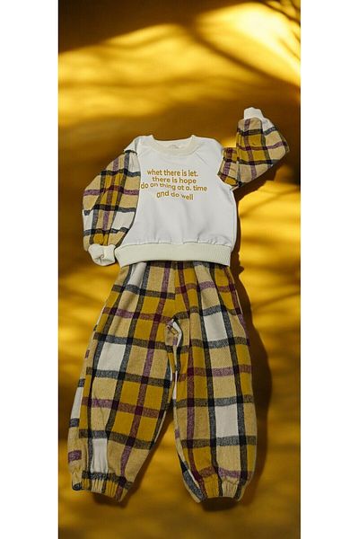 FLOVMİX Pi̇ti̇ Square Patterned Fleece Suit