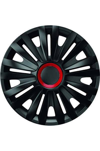 Mega Drive Set Capace Roti 14` Negre Cu Inel Rosu Royal