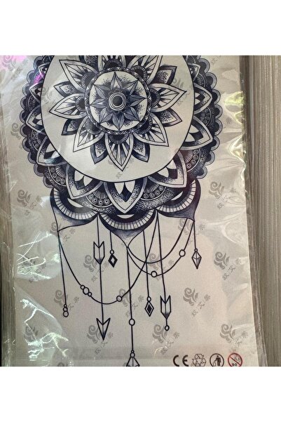Arescollection YARI KALICI ( MİN 15 GÜN MAX 1 AY) MANDALA DÜŞ KAPANI KOL BACAK TATTOO DÖVME