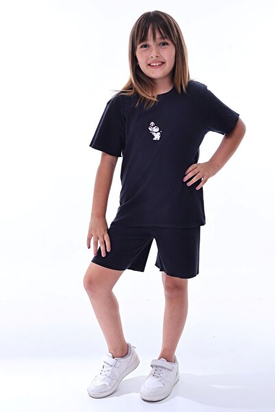 ZUZUNGA Ribana Beybi Overlock Detailed Kuromi Embroidered Top-Under Set