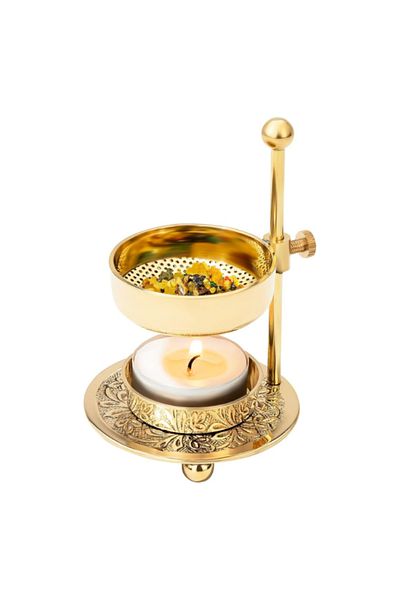 Shamanics Arzator aromaterapie cu sita reglabil pe inaltime, pentru tamaie, plante aromatice, rasini