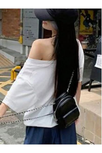 Machetta Tricou de damă cu umăr jos cu imprimeu cu stea leopard cu decolteu barcă