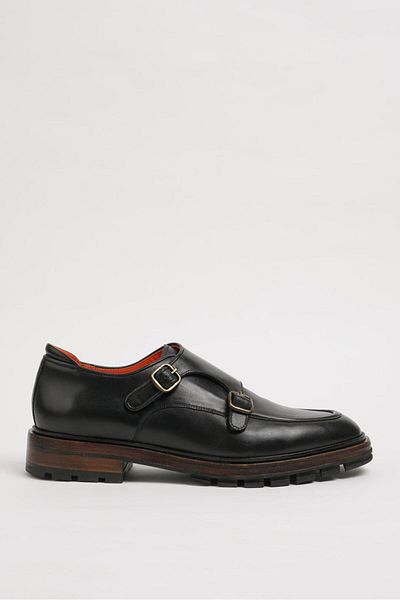 Faruk balkanas Corbin Model Natural Leather Buckle Detailed Casual Shoes