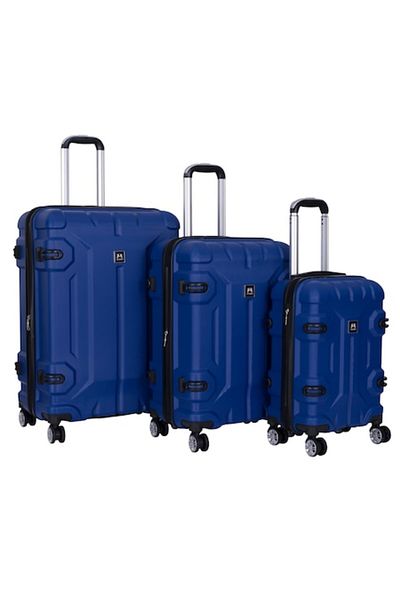 OEM Set 3 cărucioare, Mărime S+M+L, Extensibile, Albastru închis, Rezistent la ABS cu margini antișoc
