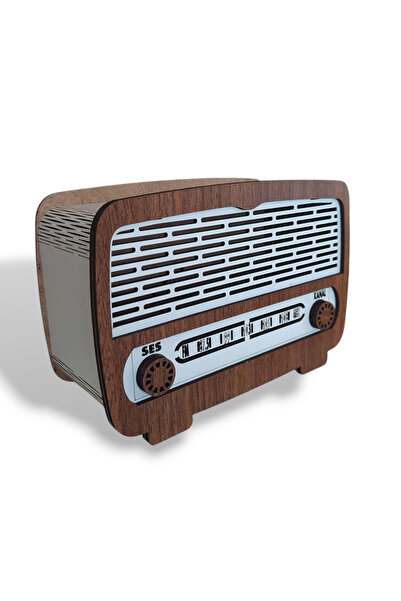 Home Ahşap Nostaljik Dekoratif Hediyelik Radyo Kumbara