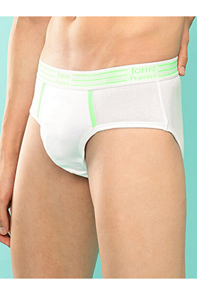 John Player By Styli Pack of 2 - Solid Briefs with Striped Waistband
