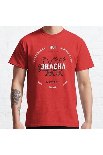 MAGORS Straykids Dance Racha Printed Cotton Short Sleeve Crewneck Youth and Children T-Shirt