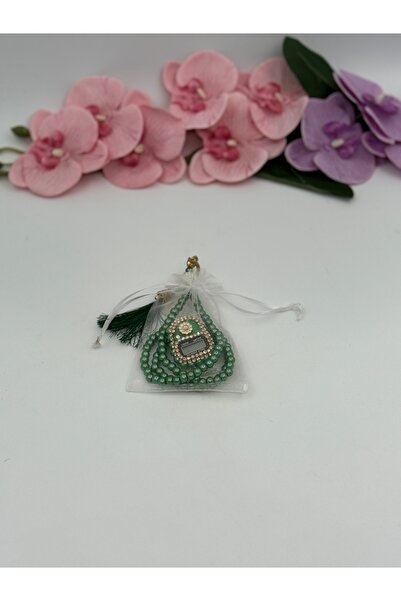 Uğurlu Hac Set de mărgele de rugăciune din perle zikirmatik cu husă din tul, ...