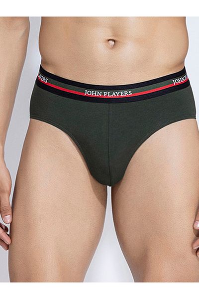 John Player By Styli Pack of 2 - Solid Briefs with Elastic Waistband