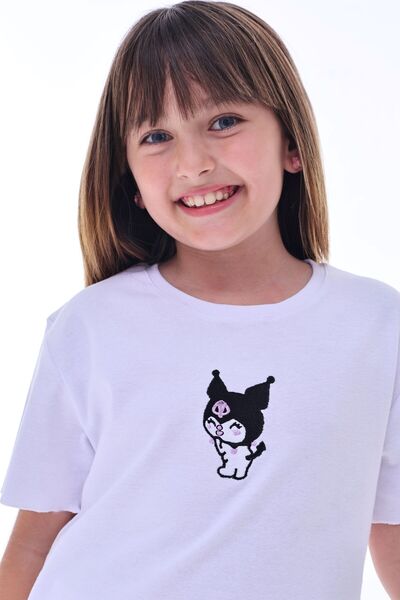 ZUZUNGA Ribana Beybi Overlock Detailed Kuromi Embroidered Top-Under Set