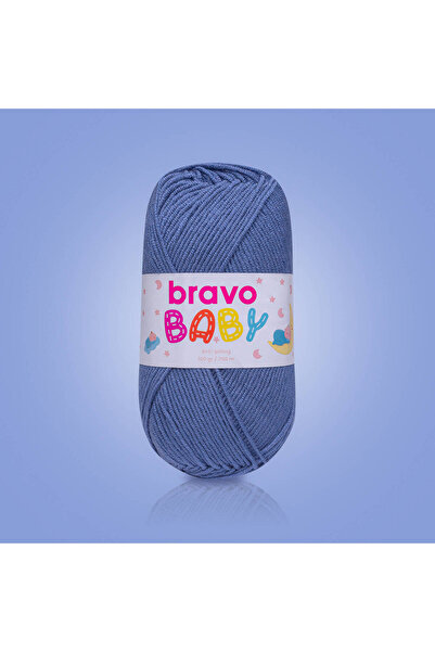 Bravo Baby Tüylenmez ( Anti Pilling ) Bebek Yünü 100 Gr 250 Metre (Renk Kodu: 745) Havacı Mavi