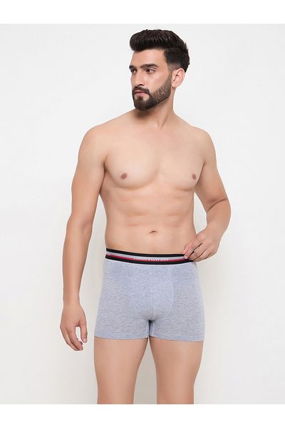 John Player By Styli Pack of 2 - Solid Trunks with Elastic Waistband