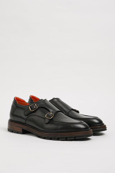 Faruk balkanas Corbin Model Natural Leather Buckle Detailed Casual Shoes