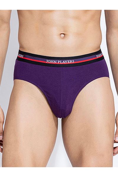John Player By Styli Pack of 2 - Solid Briefs with Elastic Waistband