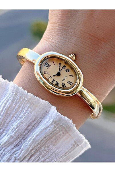 Coliseum Çelik Kordon Cartier Model Elips (Oval) Tasarım Kadın Kol Saati FG.CRT.001