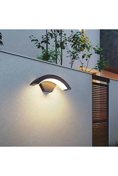 fullreyon Elektrikle Çalışır 24 Watt İç ve Dış Mekan Led Duvar Aplik Bahçe Kapı Girişi Armatür 3200K Gün Işığı