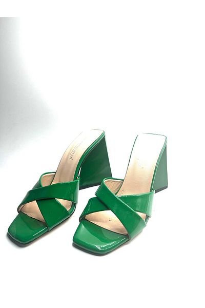 NEWGÜLTEKİN Genuine Leather Cross High Heels Very Stylish Evening Shoes