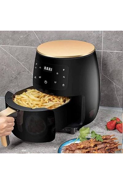 Generic Air Fryer, 6L Capacity, Multifunctional, Digital Touch, 2400 Watts, Black