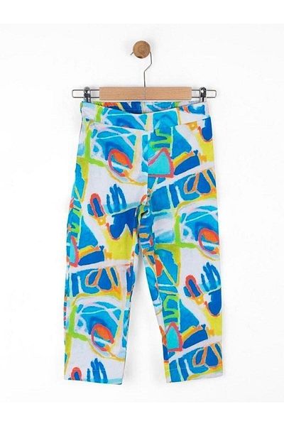 Zekids Girl's Patterned Trousers with Pockets