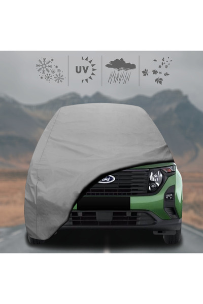 ULTRASHOP Ford Tourneo Courıer (2023 - ) Oto Branda Su Geçirmez Miflonlu Araba Brandası Klipsli Araba Çadırı