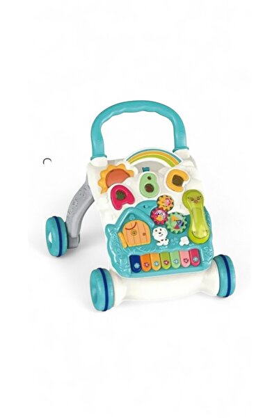 babydoor Toys Piyanolu 4in1 Bebek Yürüteci Eğitici Aktivite Oyun Masası Yürüteç